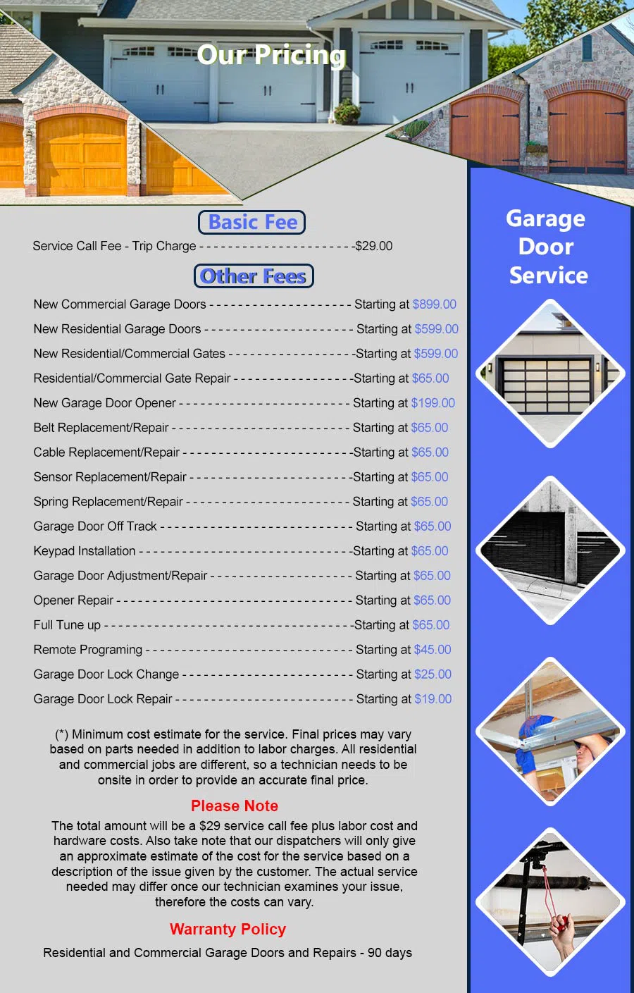 Metro Garage Door Service Homestead, FL 786-361-7937